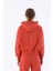 Oversize Kadın Kapşonlu Uzun Kol Kiremit Sweatshirt 20335 2