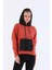 Oversize Kadın Kapşonlu Uzun Kol Kiremit Sweatshirt 20353 1