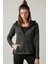 SlimFit Kadın Kapşonlu Uzun Kol Haki Tracktop 815015 1
