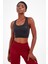 Maraton SlimFit Kadın Bisiklet Yaka Kolsuz Siyah Bra 813047 1