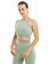 Maraton SlimFit Kadın Bisiklet Yaka Kolsuz Su Yeşili Bra 813076 1
