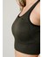 SlimFit Kadın Bisiklet Yaka Kolsuz Haki Bra 813055 5
