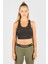 SlimFit Kadın Atlet Yaka Kolsuz Siyah Bra 17681 3