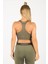 SlimFit Kadın Atlet Yaka Kolsuz Haki Bra 17681 2