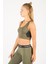 SlimFit Kadın Atlet Yaka Kolsuz Haki Bra 17681 3
