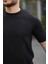 Kare Desen Jakar Bisiklet Yaka Tişört - Tshirt 2
