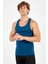 SlimFit Erkek Atlet Yaka Kolsuz Petrol Atlet 824009 4