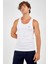 SlimFit Erkek Atlet Yaka Kolsuz Beyaz Atlet 824009 4