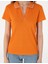 Kadın Turuncu Slim Fit Basic Tişört 50306039-VR051 6