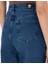 Kadın Mavi Mom High Waist Fit Jean Pantolon 50307837-VR036 6