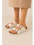Birkenstocs Unisex Ortopedik Tabanlı Terlik Çift Bantlı Tokalı Günlük Rahat Ev & Dışarı Terliği 1