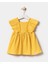 Kız Bebek Fırfır Detaylı Örme Müslin Yazlık Elbise 1