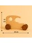 Ahşap El Yapımı Doğal Montessori Araba Tekerlekli Oyuncak - 5056 2