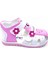Ortopedik Kız Bebek ve Çocuk Sandaleti KBTKL2407 Pembe Beyaz 24 7