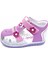 Ortopedik Kız Bebek ve Çocuk Sandaleti KBTKL2407 Lila Beyaz Pembe 22 4