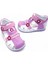 Ortopedik Kız Bebek ve Çocuk Sandaleti KBTKL2407 Lila Beyaz Pembe 22 6
