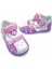 Ortopedik Kız Bebek ve Çocuk Sandaleti KBTKL2407 Beyaz Lila Pembe 24 6