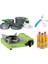 mini portatif kamp ocağı yeşil + 4'lü tencere seti + çkb(out-1350-m) + 3 evolite 227 gr gaz kartuşu evo-006-d6 1