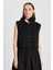 Kadın Siyah Hannah Düğmeli Yelek 29090 3