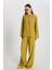 Kadın Yağ Yeşili %100 Modal Alt/üst Gömlek ve Pantolon Takım 29137 1