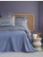 Regına Indigo Elegance Baskılı Saten Çift Kişilik Nevresim Takımı 1
