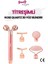 Titreşimli Rose Pembe Quartz Taşı 3d Yüz Masaj Silindiri 1