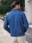 Erkek Düğmeli Likralı Slim Fit Kot Ceket 3