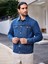 Erkek Düğmeli Likralı Slim Fit Kot Ceket 2