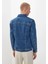 Erkek Düğmeli Likralı Slim Fit Kot Ceket 2