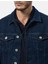 Erkek Düğmeli Likralı Slim Fit Kot Ceket 5