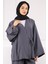 Haki Bel Bağlamalı Modal Kimono Pantolonlu Takım 4