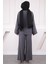 Haki Bel Bağlamalı Modal Kimono Pantolonlu Takım 3