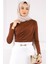 Kahverengi Önü Drapeli Sandy Bluz 2