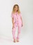 Kız Çocuk Kısa Kollu Düğmeli %100 Pamuklu Pijama Takımı Sera 1