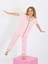 Kız Çocuk Kısa Kollu Düğmeli %100 Pamuklu Pijama Takımı Pinky 3
