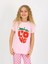 Kız Çocuk Kısa Kollu %100 Pamuklu Pijama Takımı Cute Love 1