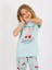 Kız Çocuk Kısa Kollu %100 Pamuklu Pijama Takımı Cherry 2