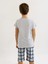 Erkek Çocuk Kısa Kollu Kapri %100 Pamuklu Pijama Takımı Hello Weekend 4