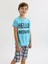 Erkek Çocuk Kısa Kollu Kapri %100 Pamuklu Pijama Takımı Hello Weekend 3