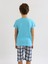 Erkek Çocuk Kısa Kollu Kapri %100 Pamuklu Pijama Takımı Hello Weekend 4