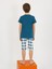 Erkek Çocuk Kısa Kollu Kapri %100 Pamuklu Pijama Takımı Awesome 2