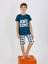 Erkek Çocuk Kısa Kollu Kapri %100 Pamuklu Pijama Takımı Awesome 4