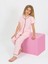 Kız Çocuk Kısa Kollu Düğmeli %100 Pamuklu Pijama Takımı Pinky 1