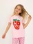 Kız Çocuk Kısa Kollu %100 Pamuklu Pijama Takımı Cute Love 4