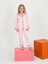 Kız Çocuk Uzun Kollu Düğmeli, Pijama Takımı Stay Focused Pembe 2