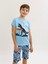 Erkek Çocuk Kısa Kollu Kapri %100 Pamuklu Pijama Takımı Trainer 2