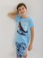 Erkek Çocuk Kısa Kollu Kapri %100 Pamuklu Pijama Takımı Trainer 4