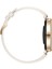 Huawei Watch Gt4 41MM Ile Uyumlu Starlight Gold Metal Tokalı Deri Zarif Şık Kordon 5
