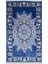 Bambu Iplikten Dokuma Parlak Tuşeli Lacivert Renk Halı (30X50 Cm) 1