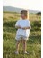 Beyaz Oversize T-Shirt ve Şort Takım 3